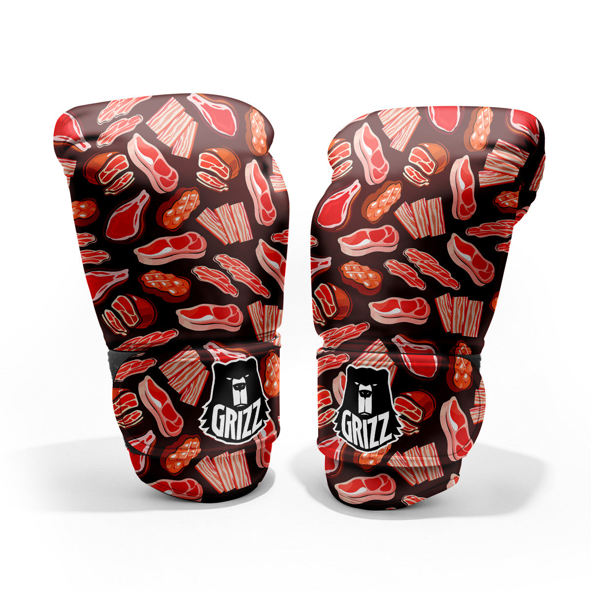 Beef Steaks Print Pattern Pro Boxing Glove