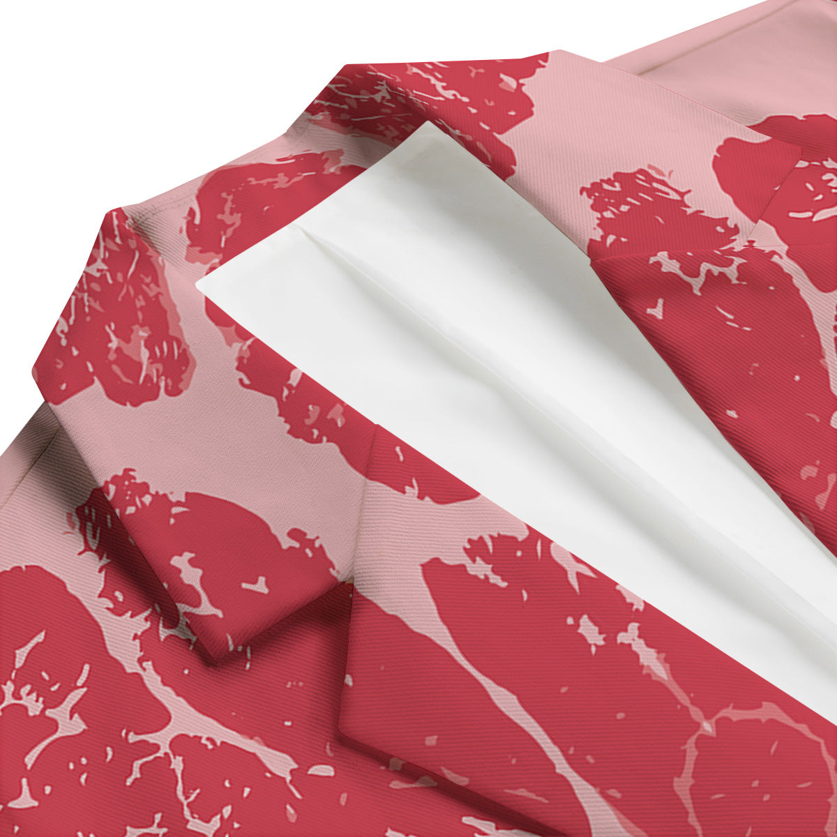 Beef Texture Print Pattern Men's Blazer-grizzshop