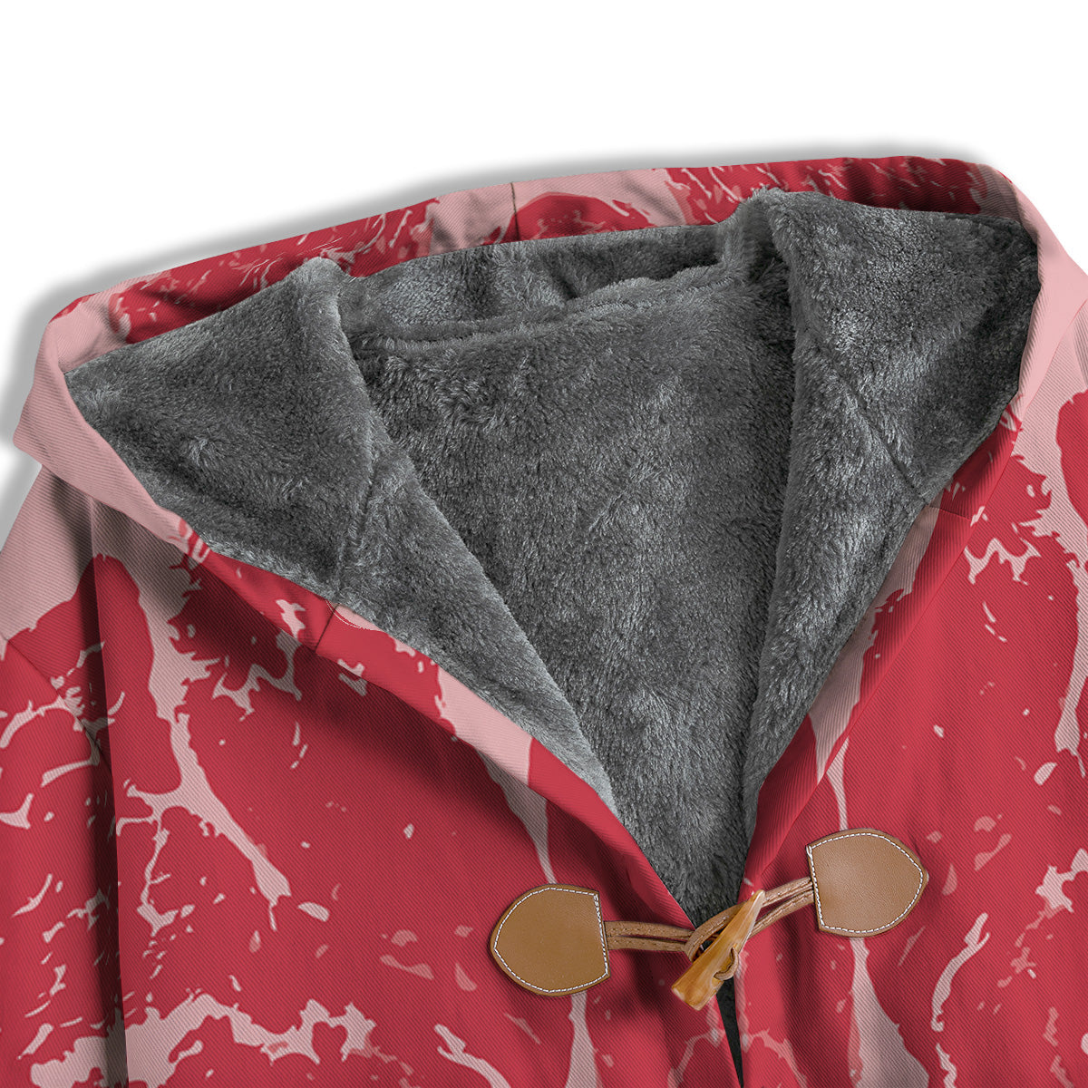 Beef Texture Print Pattern Men's Windbreaker Jacket-grizzshop
