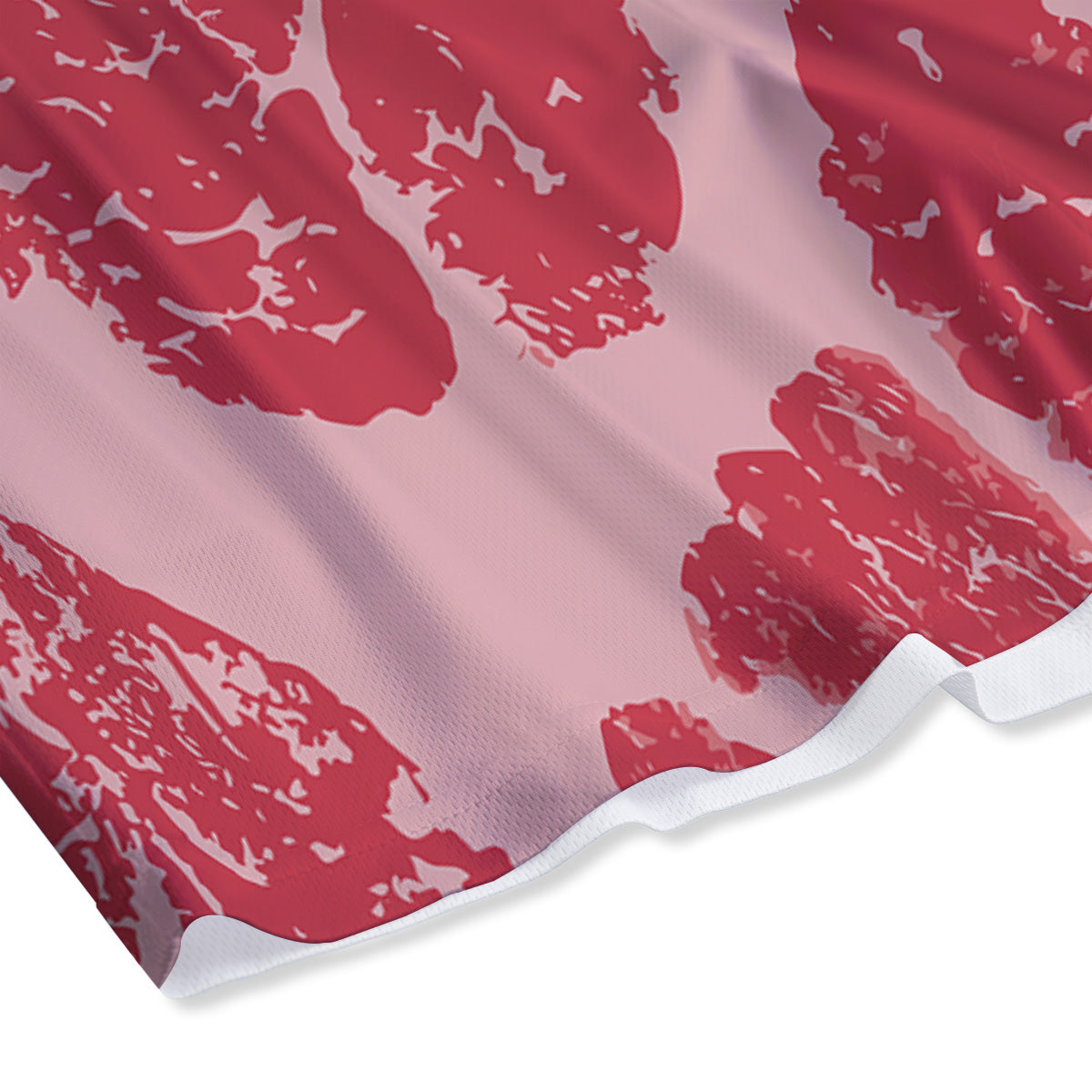 Beef Texture Print Pattern Mesh Shorts-grizzshop