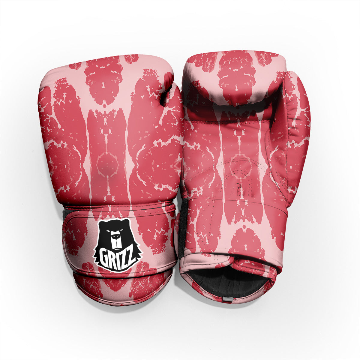 Beef Texture Print Pattern Sparring Gloves-grizzshop
