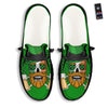 Beer And Clover St. Patrick's Day Print Black Loafers-grizzshop