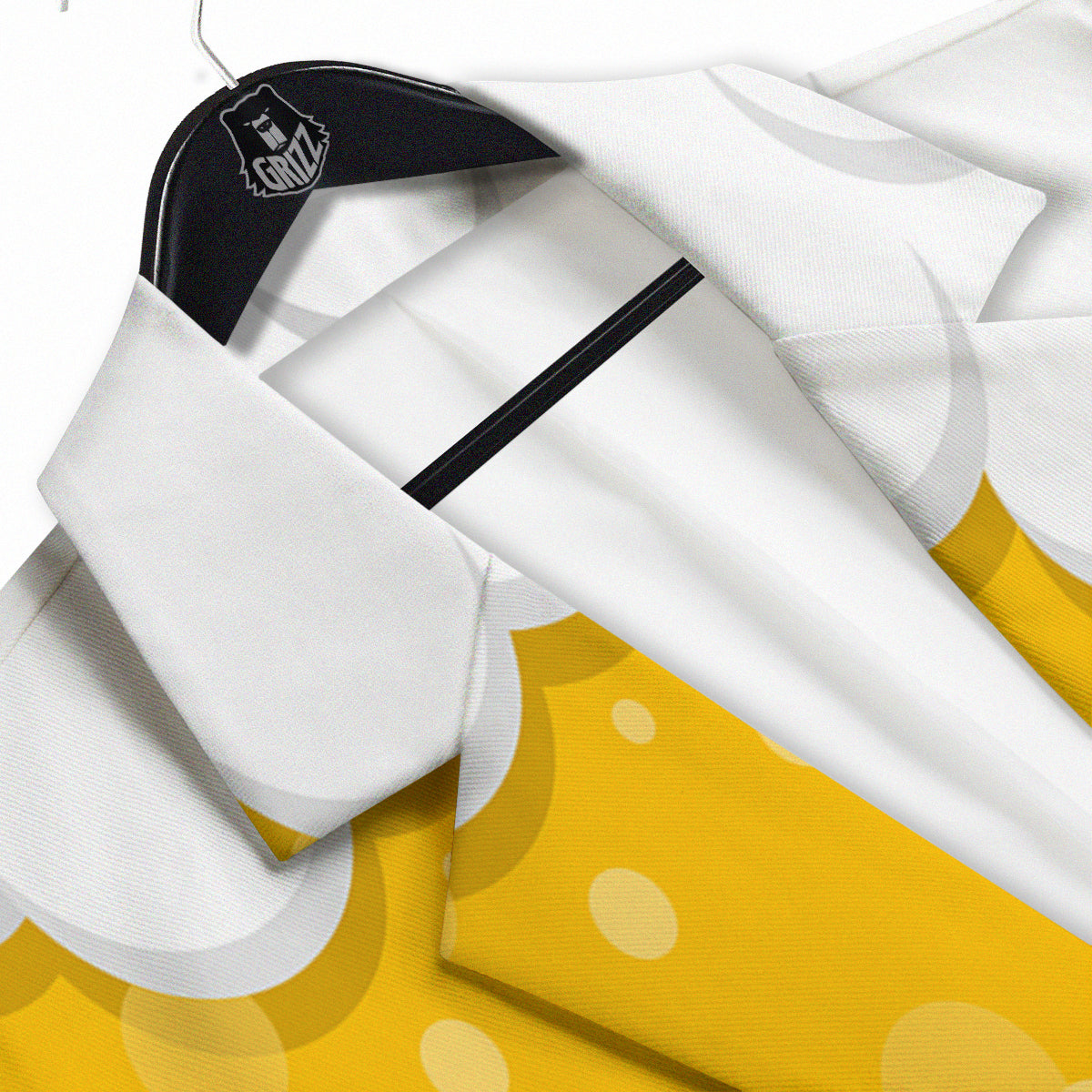Beer Foam And Bubbles Cartoon Print Men's Sport Coat-grizzshop