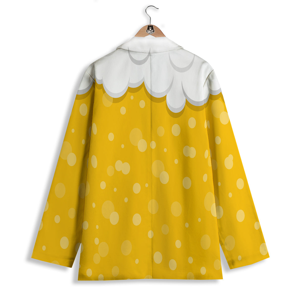 Beer Foam And Bubbles Cartoon Print Women's Blazer-grizzshop