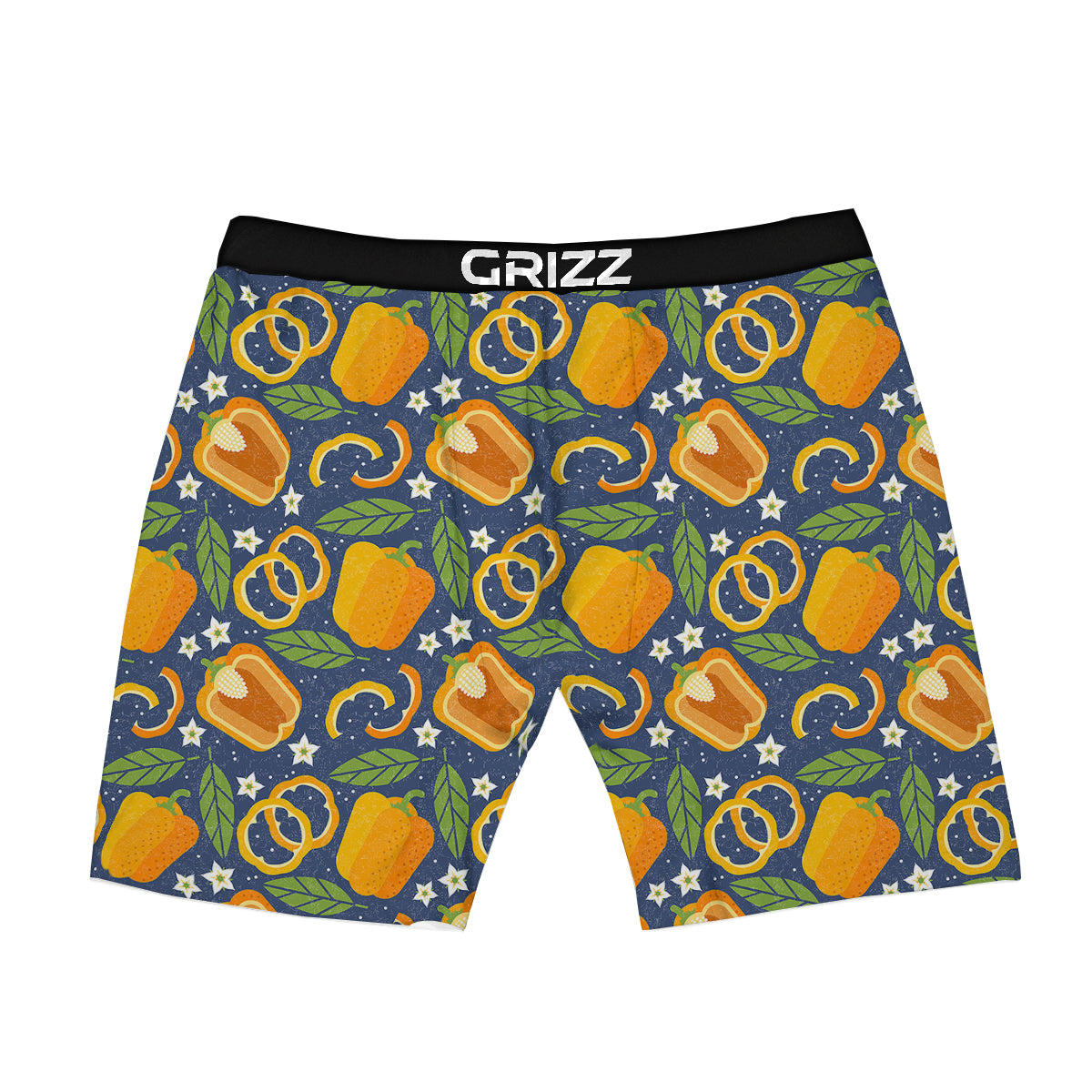 Bell Pepper Leaf Print Pattern Boxer Briefs-grizzshop