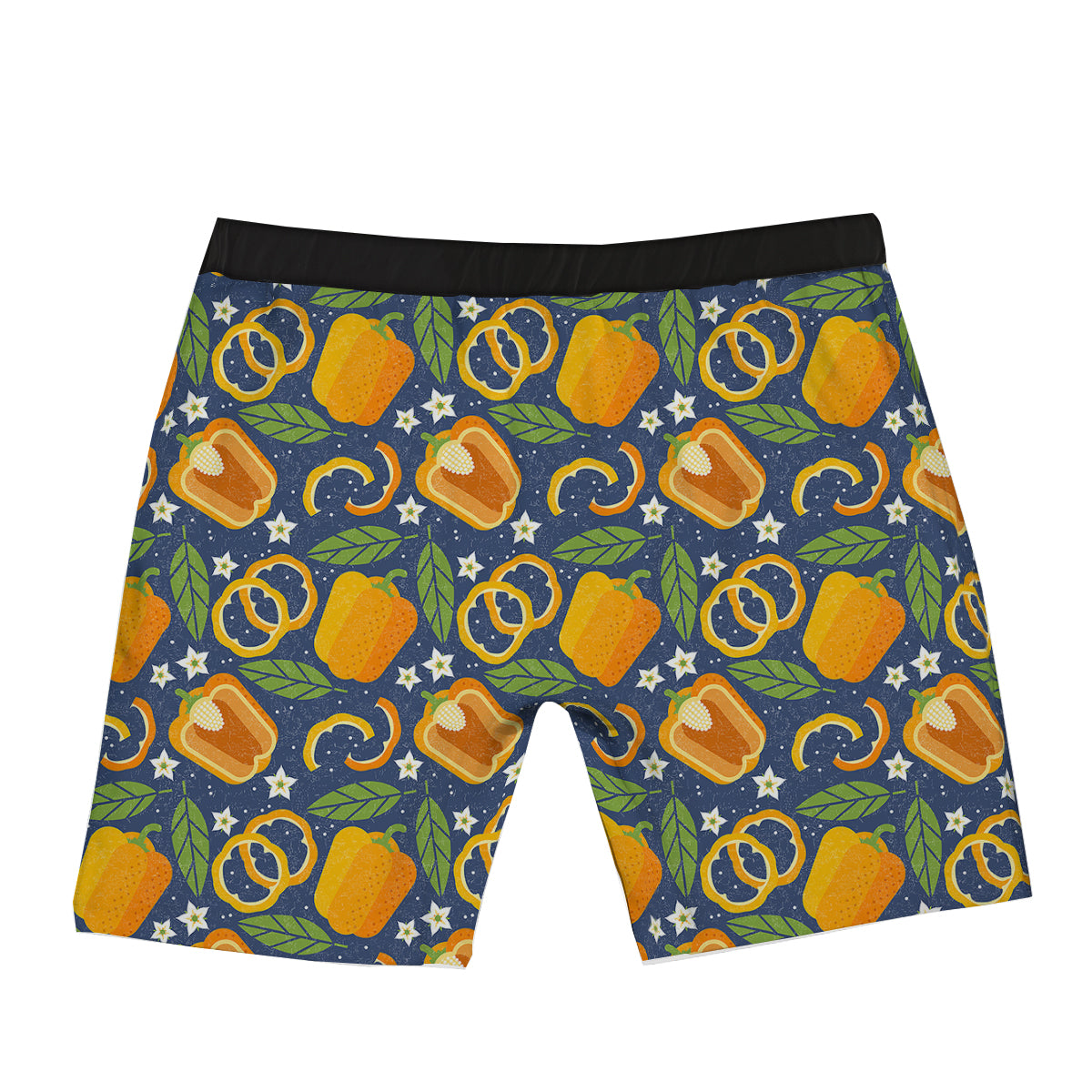 Bell Pepper Leaf Print Pattern Boxer Briefs-grizzshop