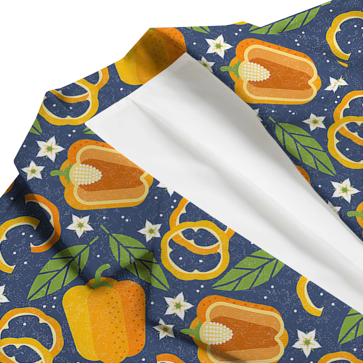 Bell Pepper Leaf Print Pattern Men's Blazer-grizzshop