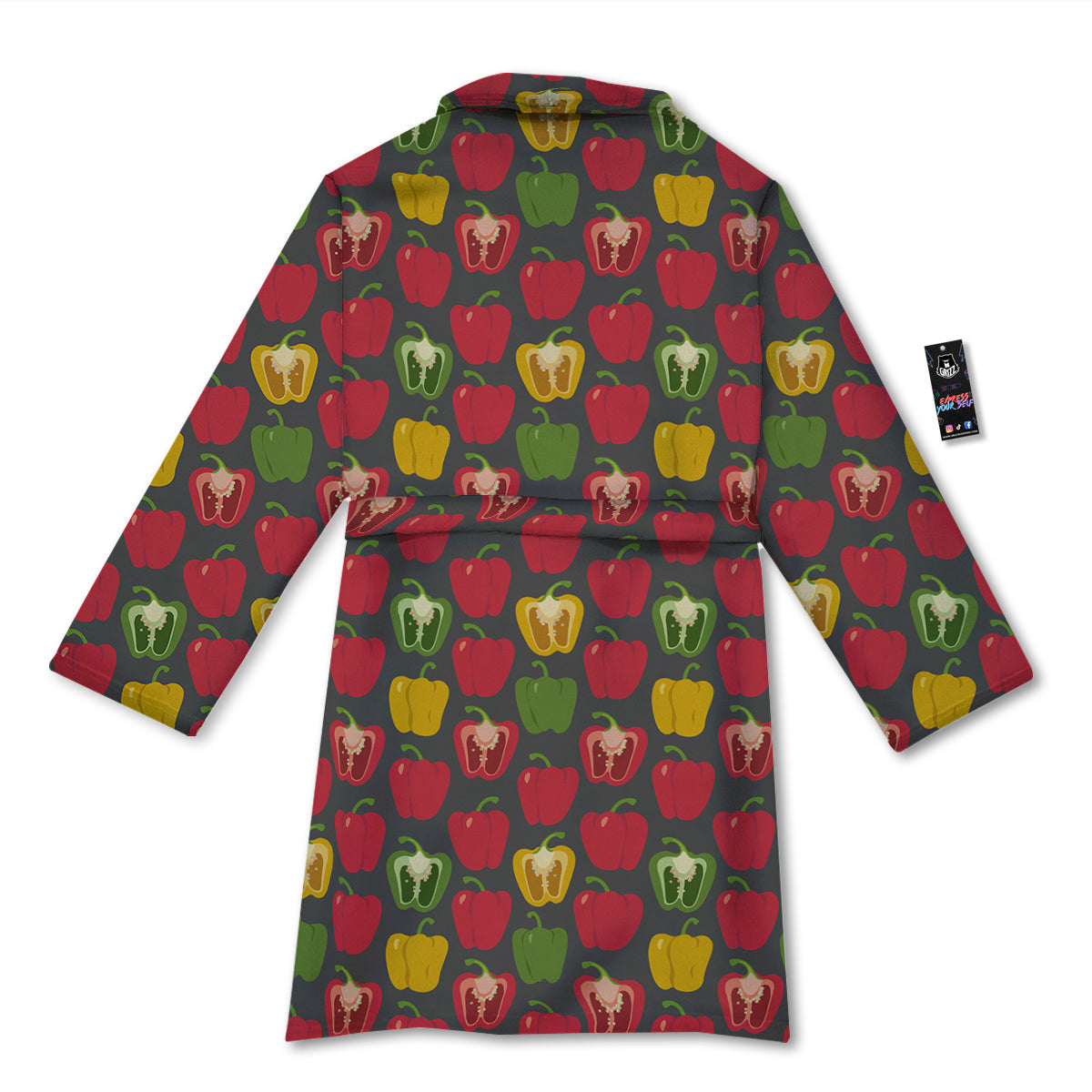 Bell Pepper Vintage Print Pattern Bathrobe-grizzshop