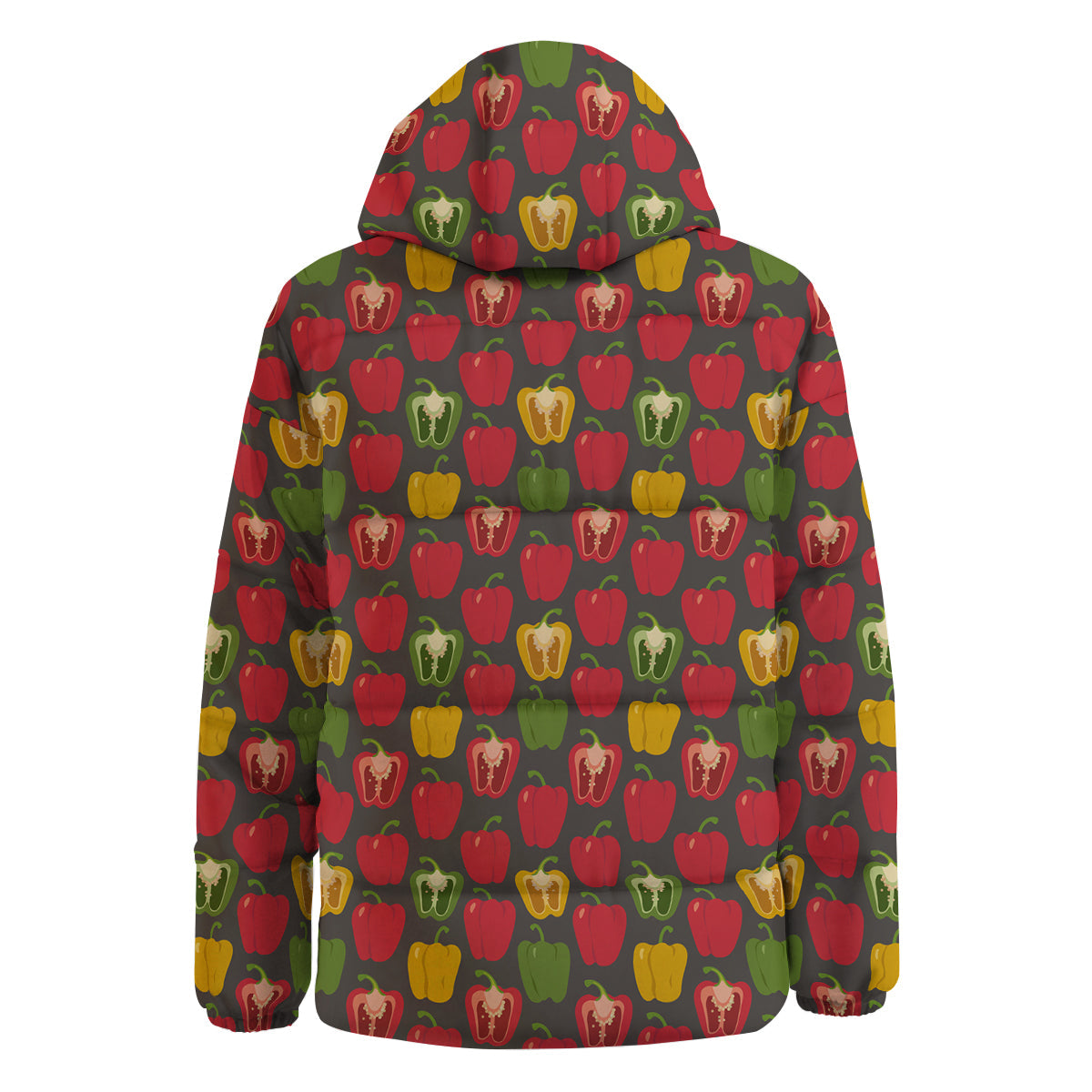 Bell Pepper Vintage Print Pattern Down Jacket-grizzshop