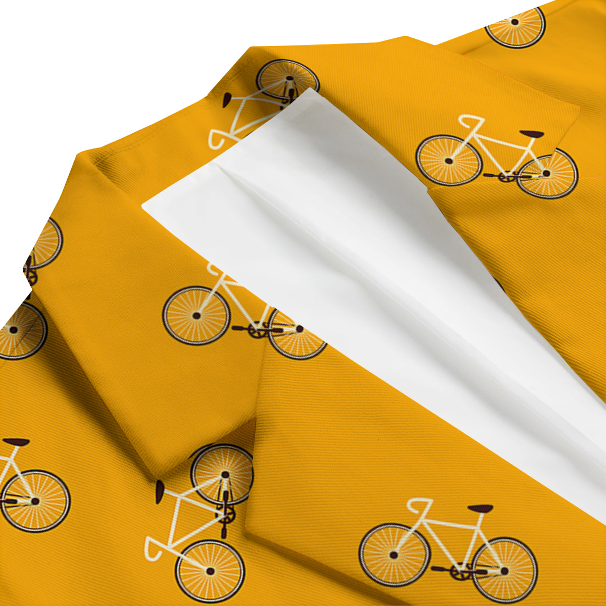 Bicycle Pattern Print Men's Blazer-grizzshop