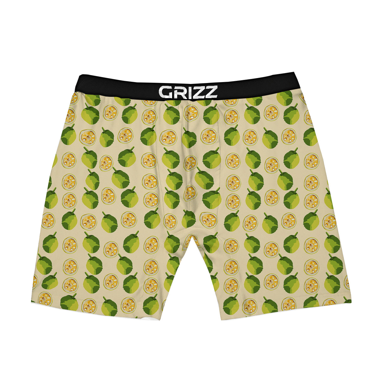 Biege Jackfruit Print Pattern Boxer Briefs-grizzshop