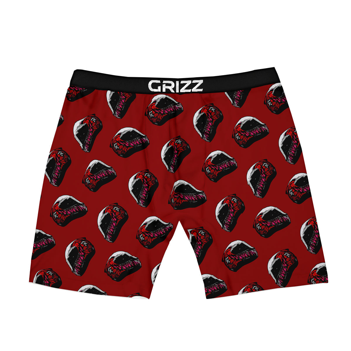 Biker Helmet Devil Print Pattern Boxer Briefs-grizzshop