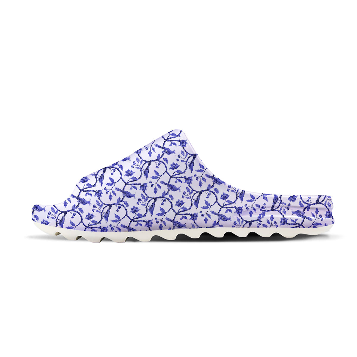 Bird Chinoiserie Print Pattern Sandals-grizzshop