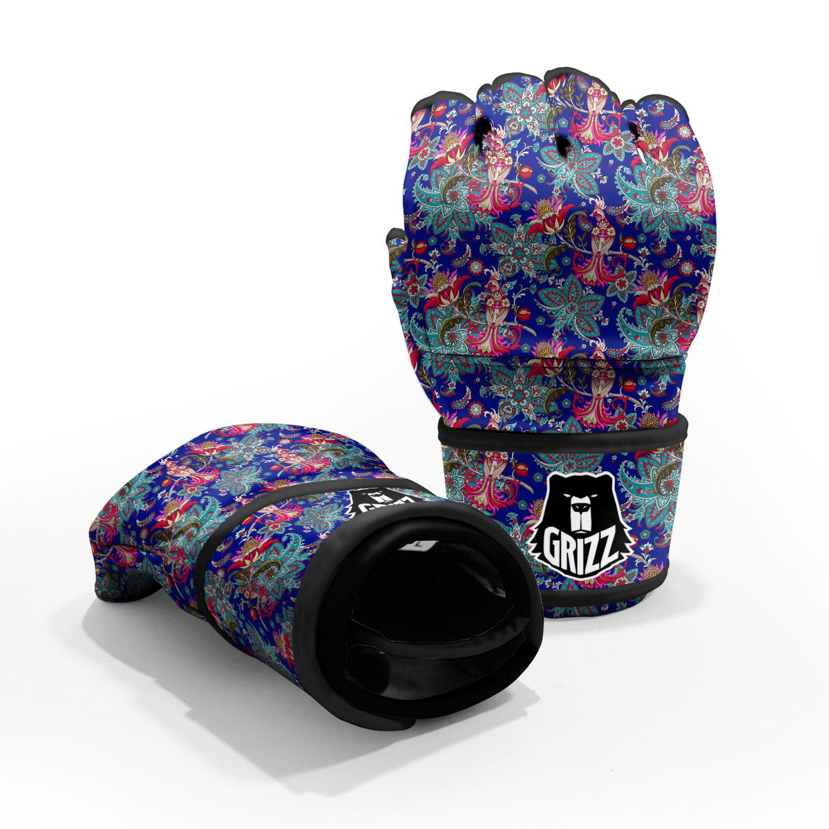 Bird Of Paradise Ethnic Print Pattern MMA Gloves-grizzshop