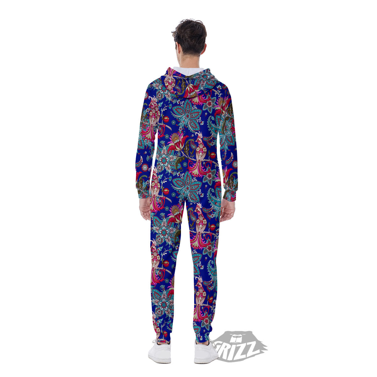 Bird Of Paradise Ethnic Print Pattern Men's Jumpsuit-grizzshop