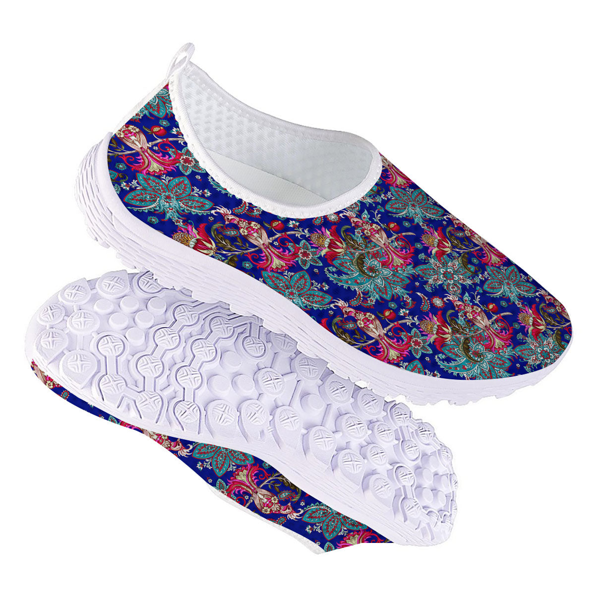 Bird Of Paradise Ethnic Print Pattern Nurse Shoes-grizzshop