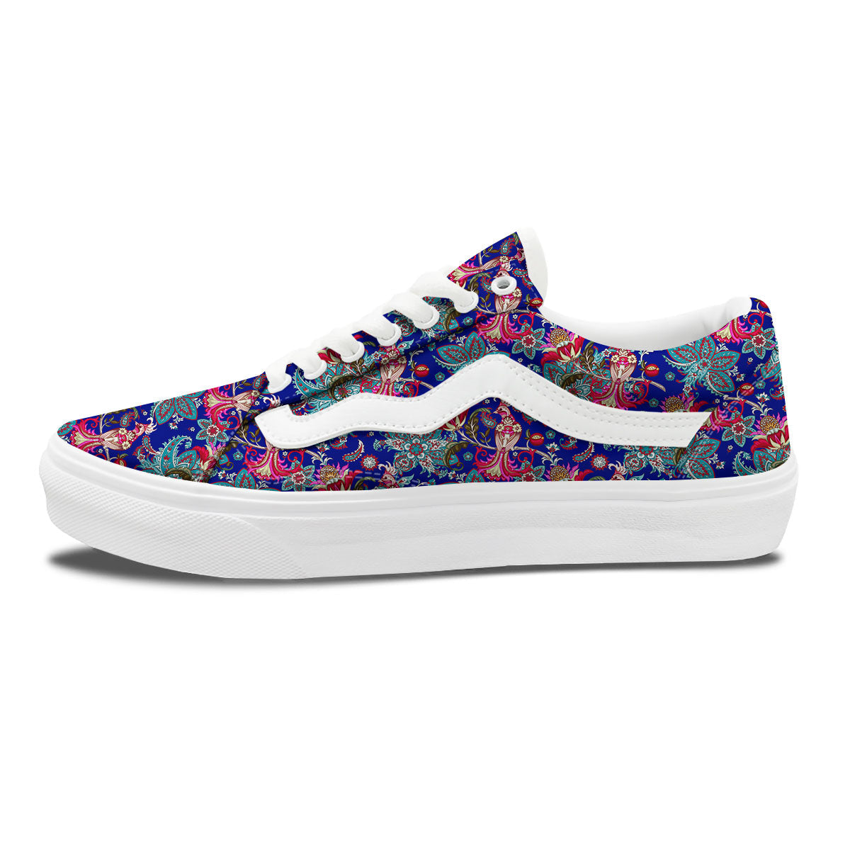 Bird Of Paradise Ethnic Print Pattern Skate Shoes-grizzshop