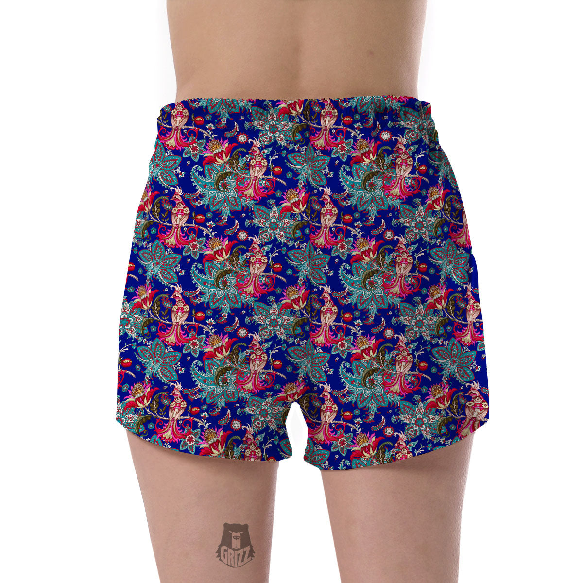 Bird Of Paradise Ethnic Print Pattern Women's Shorts-grizzshop