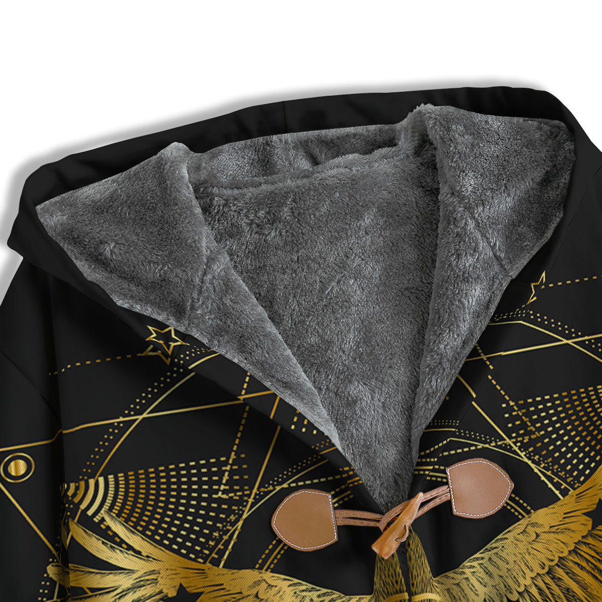 Bird Spiritual Golden Print Men's Windbreaker Jacket-grizzshop