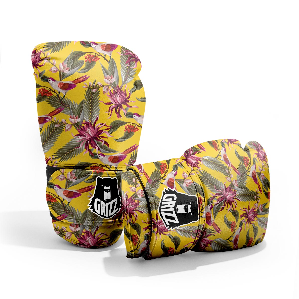 Bird Tropical Of Paradise Print Pattern Sparring Gloves-grizzshop