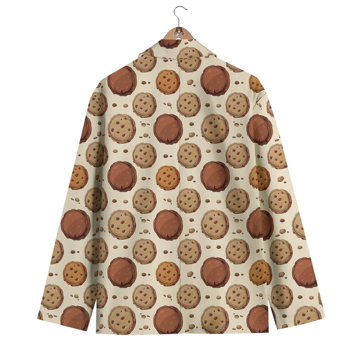 Biscuit Cookie Pattern Print Men's Blazer-grizzshop
