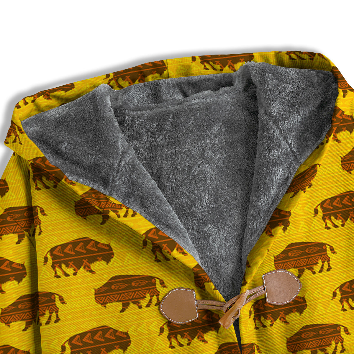 Bison Aztec Print Pattern Men's Windbreaker Jacket-grizzshop