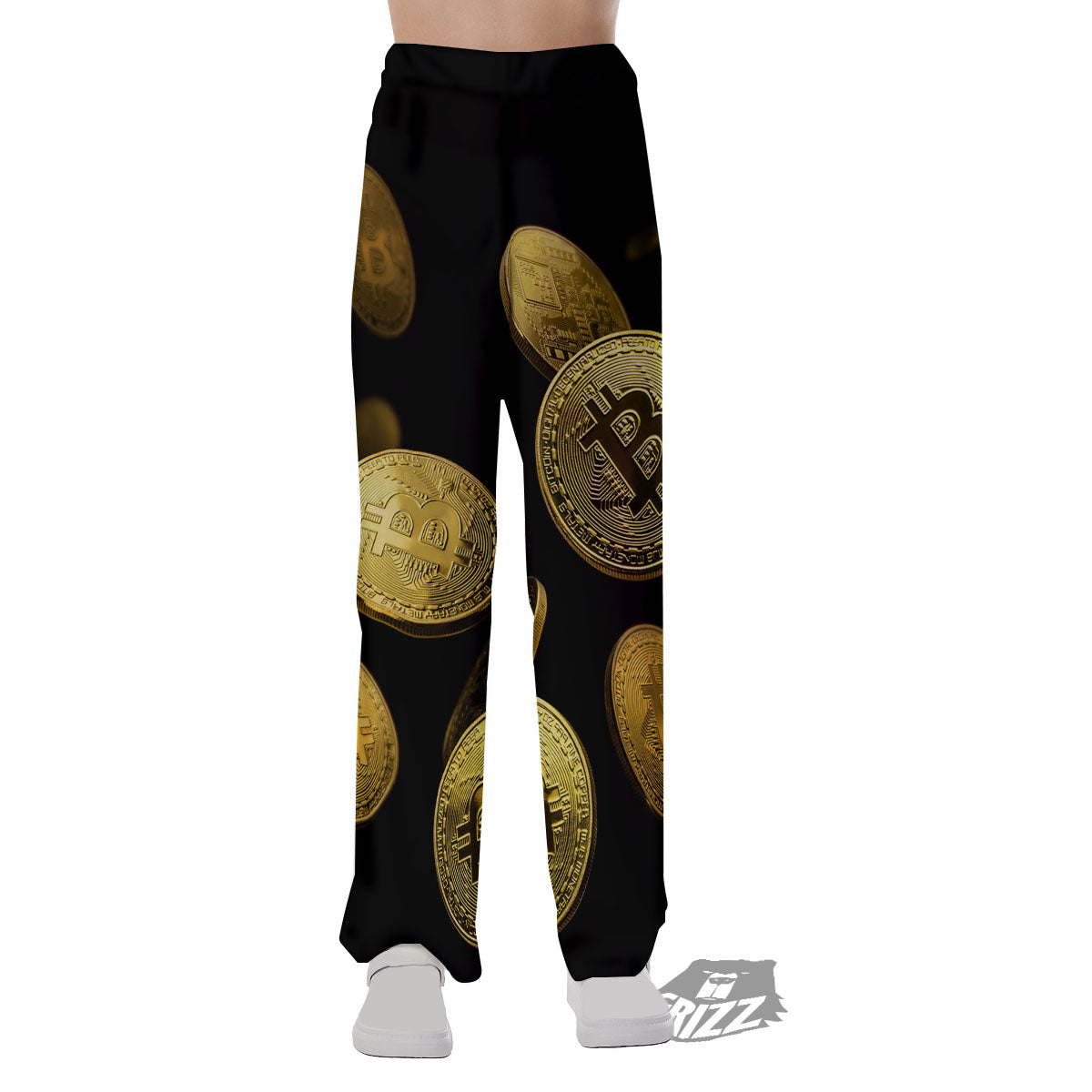 Bitcoin Falling Print Pajama Pants-grizzshop