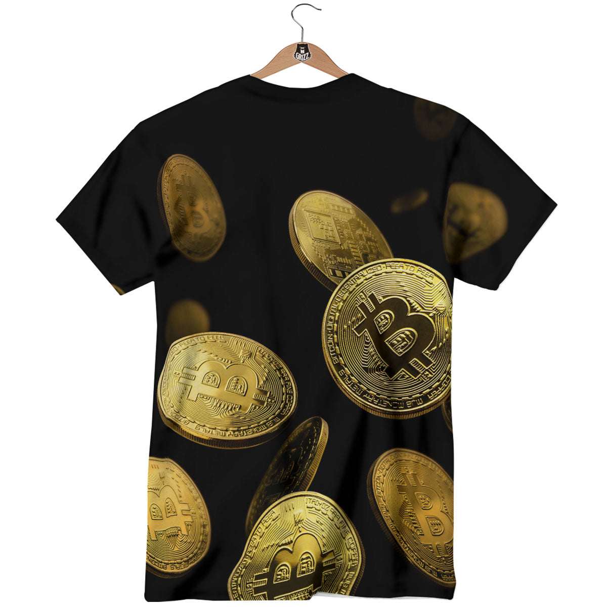 Bitcoin Falling Print T-Shirt-grizzshop