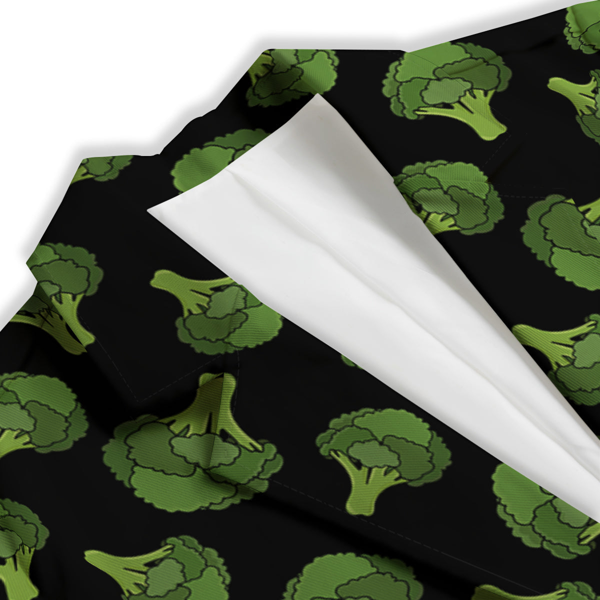 Black And Broccoli Print Pattern Women's Blazer-grizzshop