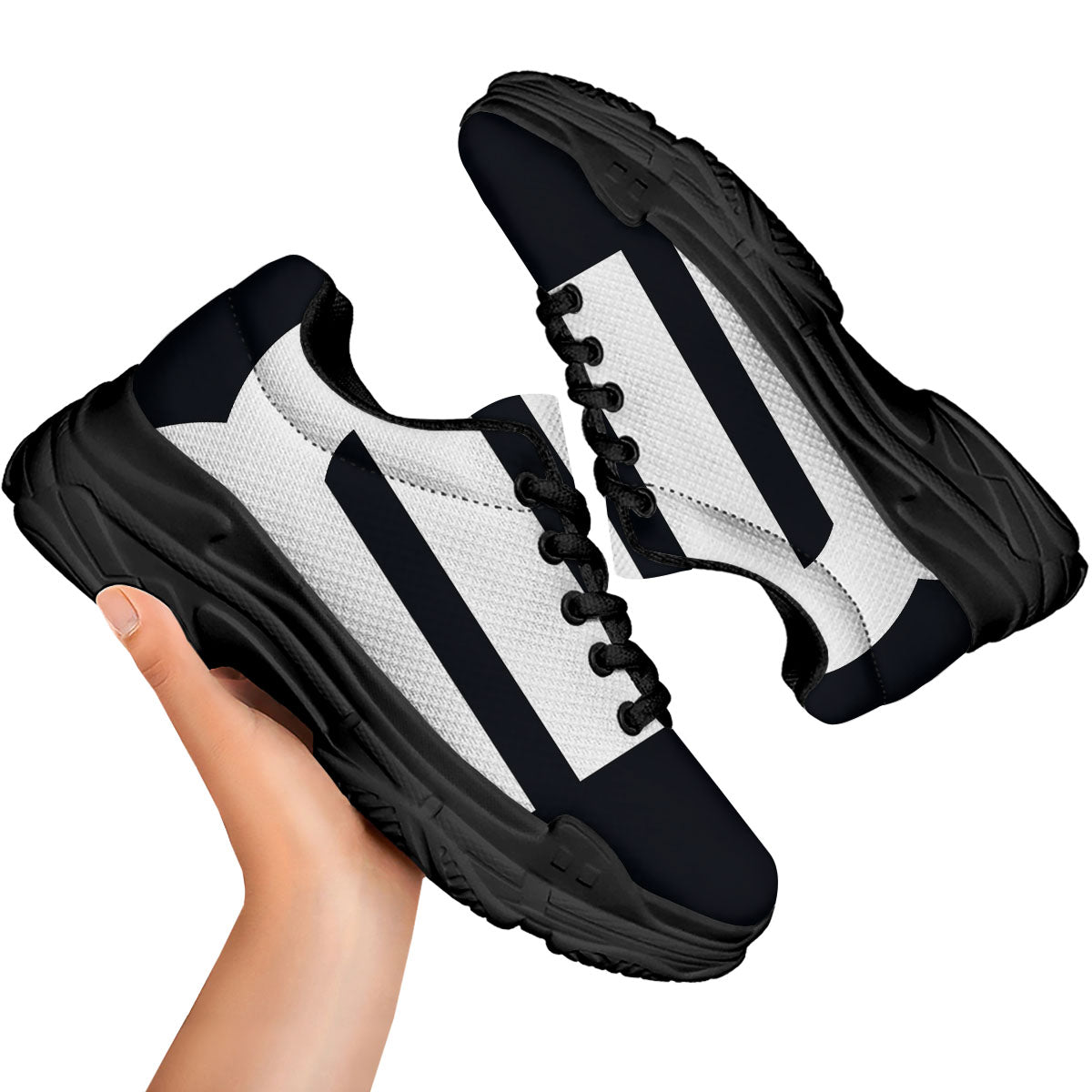 Black And White Scorpio Sign Print Black Chunky Shoes-grizzshop