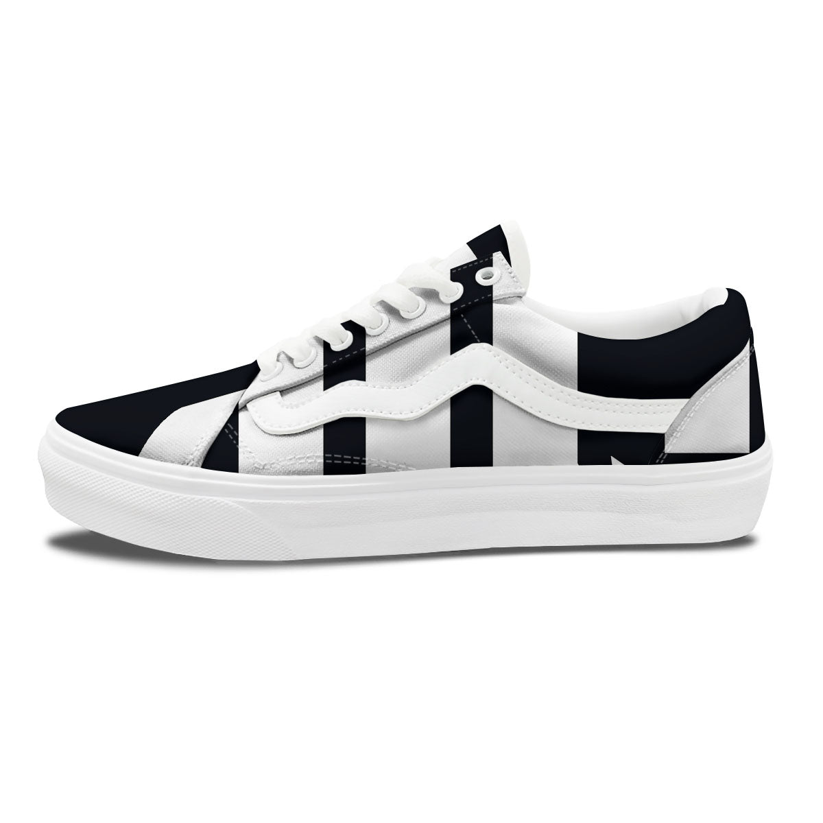 Black And White Scorpio Sign Print Skate Shoes-grizzshop