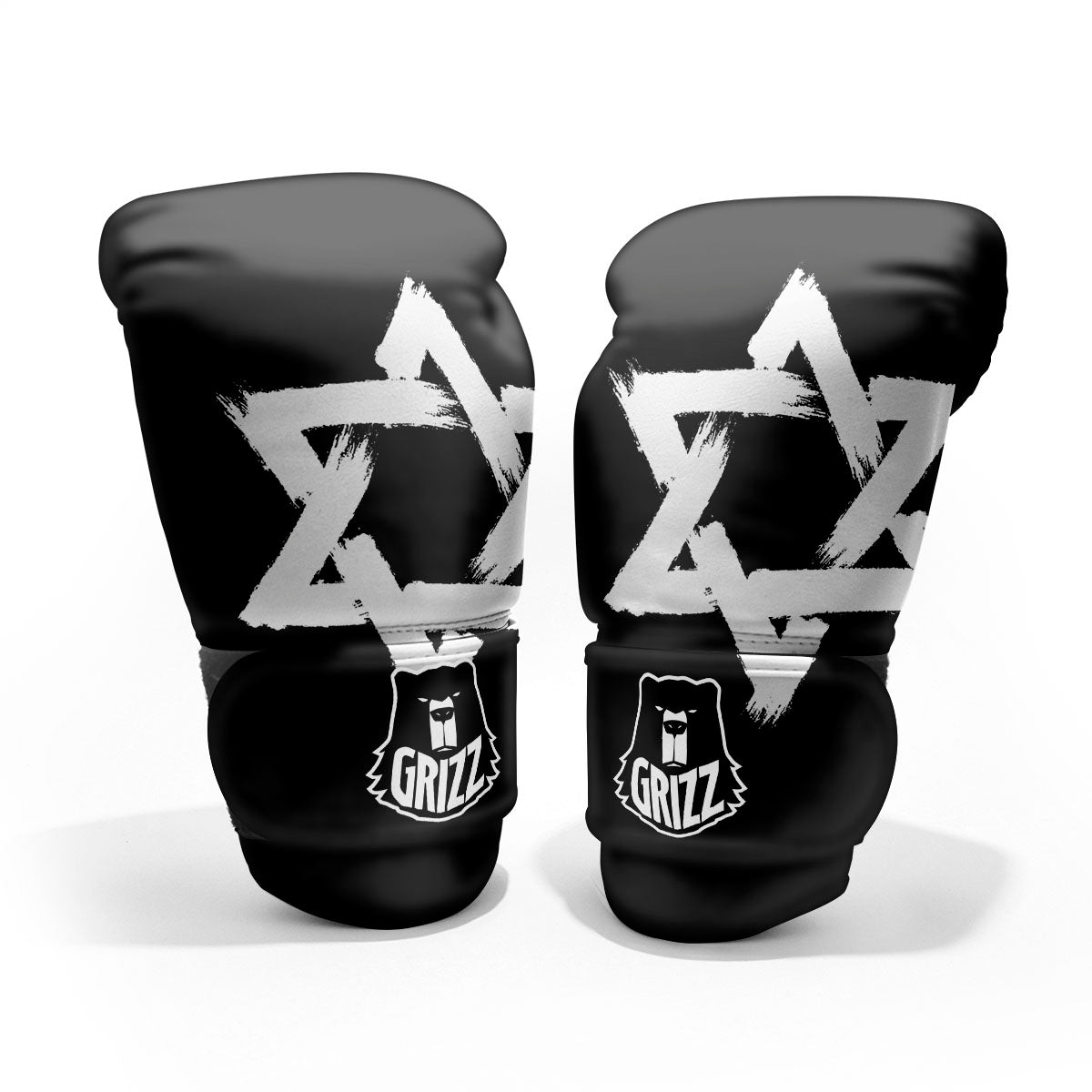 Black And White Star of David Print Pro Boxing Glove