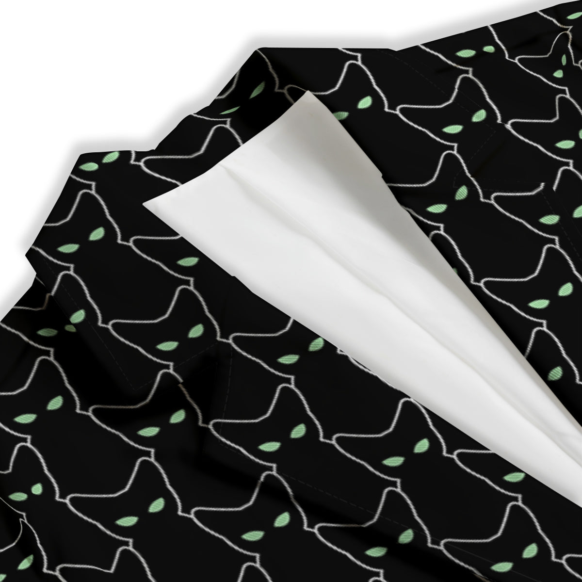 Black Cat Alien Print Pattern Women's Blazer-grizzshop