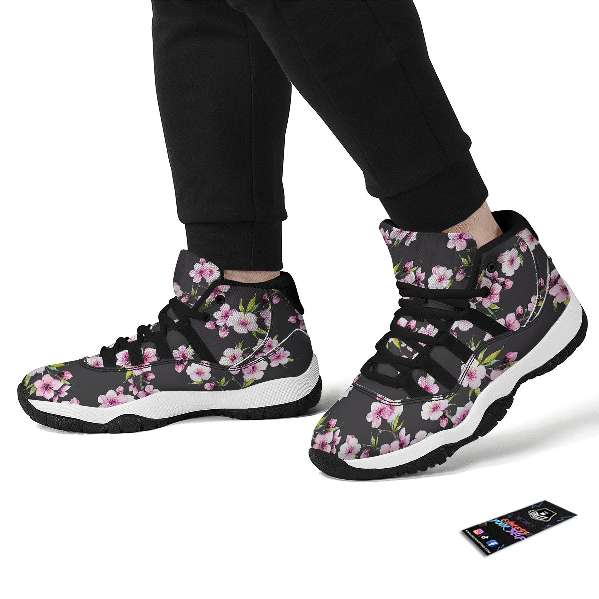 Black Coffin Red Print Pattern Black Bball Shoes-grizzshop