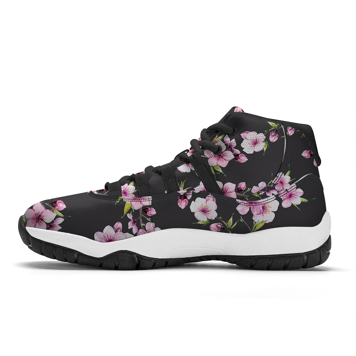 Black Coffin Red Print Pattern Black Bball Shoes-grizzshop