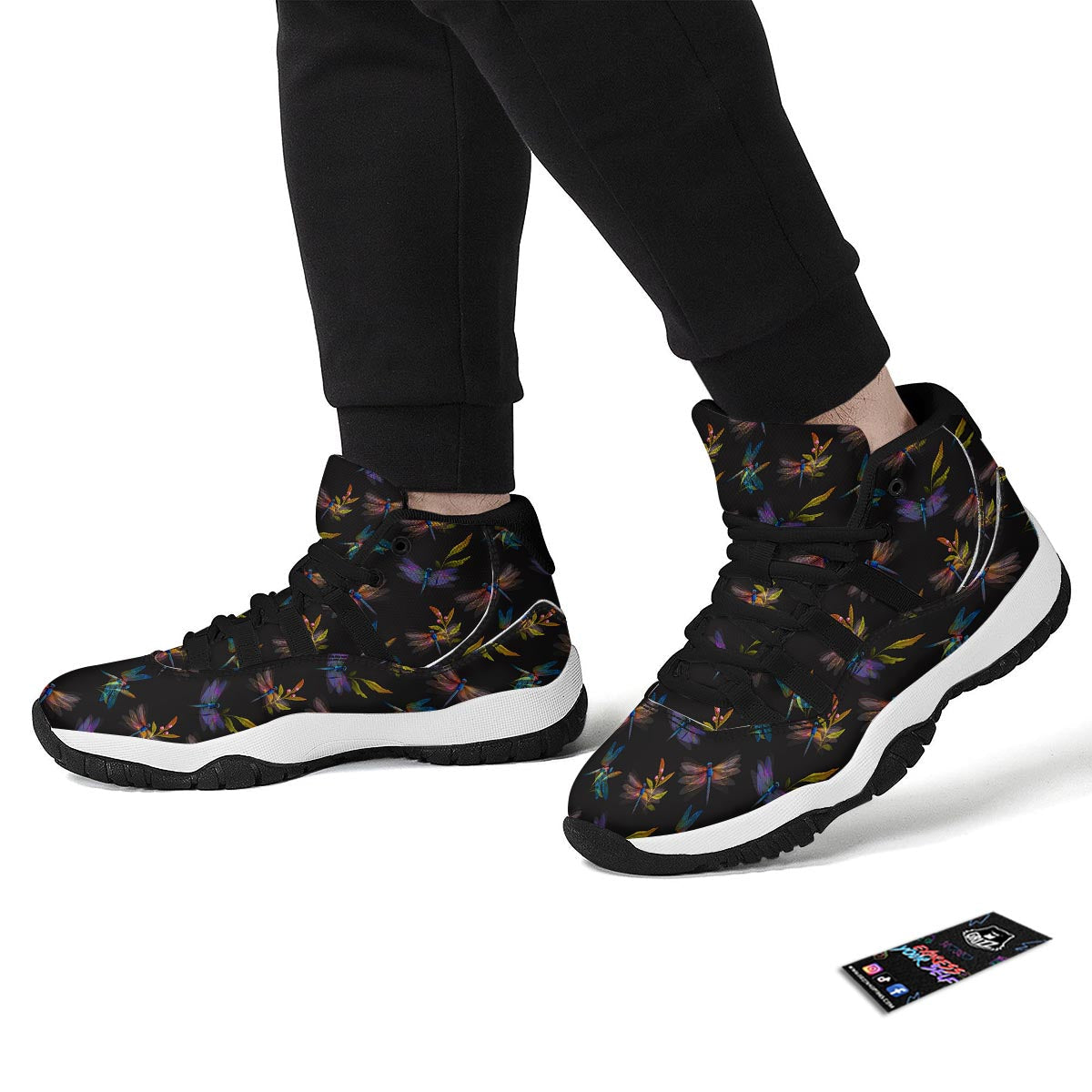 Black Dragonfly Black Bball Shoes-grizzshop