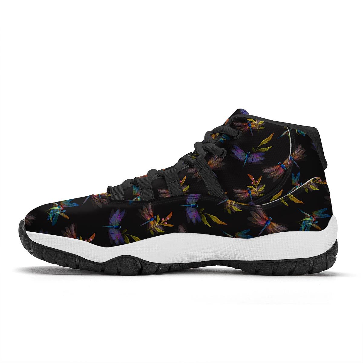 Black Dragonfly Black Bball Shoes-grizzshop