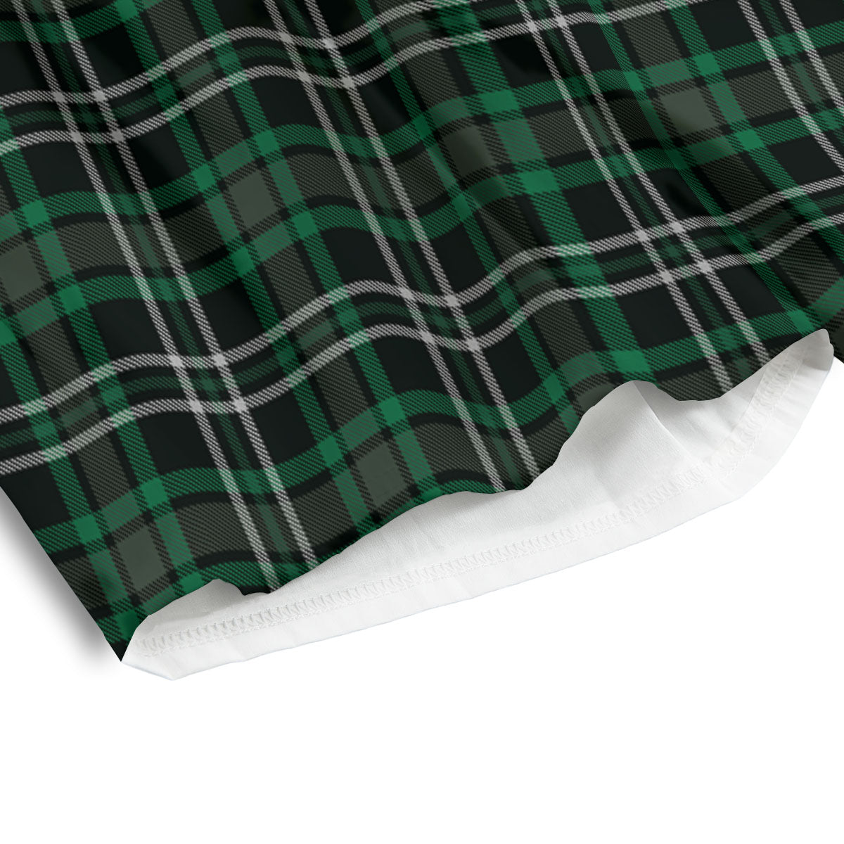 Black Orange And Yellow Tartan Print Pattern Men's Athletic Shorts