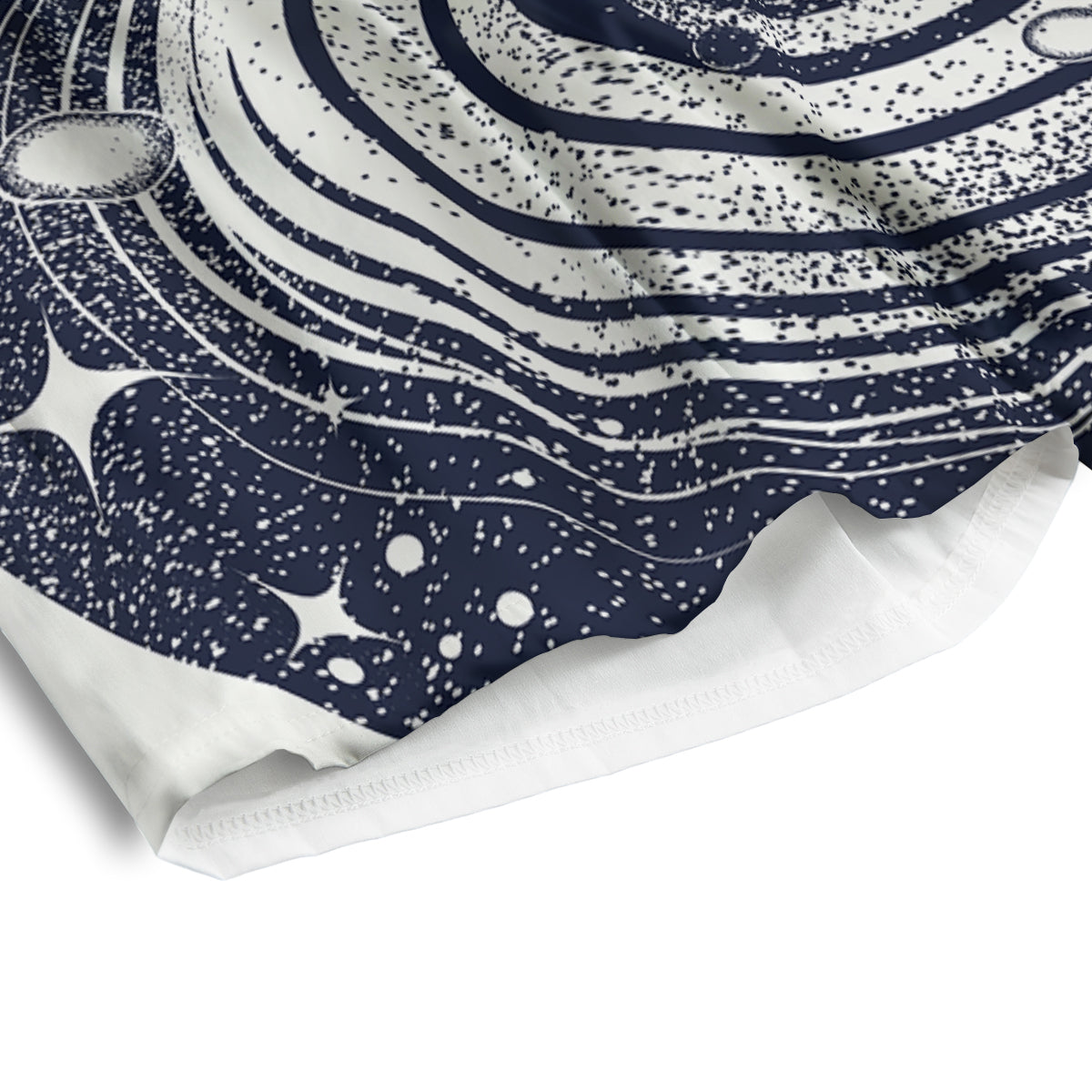 Black Hole Tattoo Print Men's Athletic Shorts