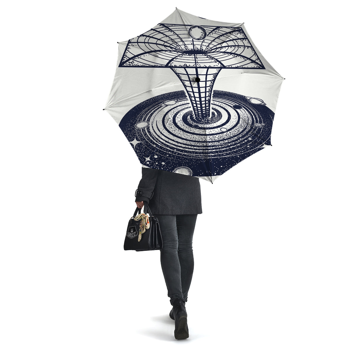 Black Hole Tattoo Print Umbrella-grizzshop