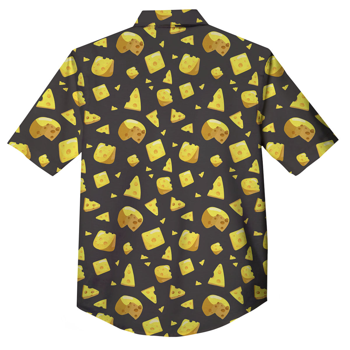 Black Holes And Cheese Print Pattern Button Up Shirt-grizzshop