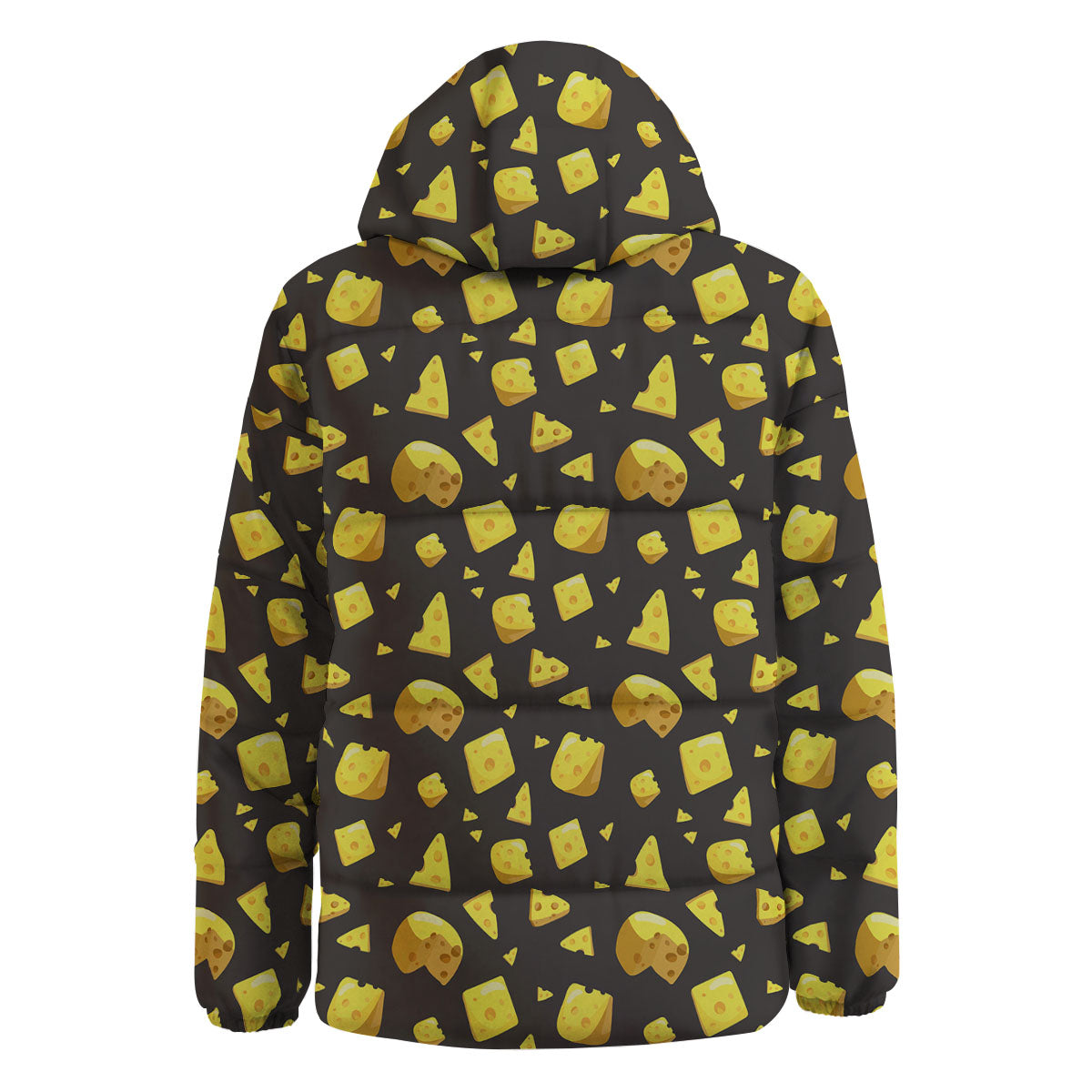 Black Holes And Cheese Print Pattern Down Jacket-grizzshop