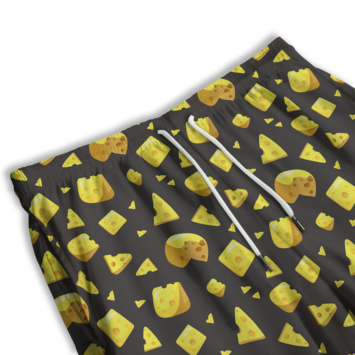 Black Holes And Cheese Print Pattern Men's Athletic Shorts