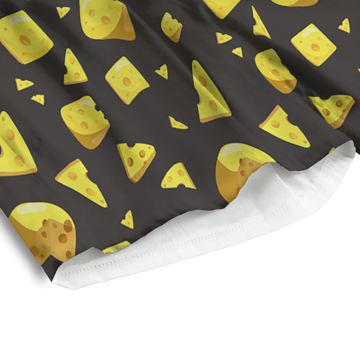 Black Holes And Cheese Print Pattern Men's Athletic Shorts