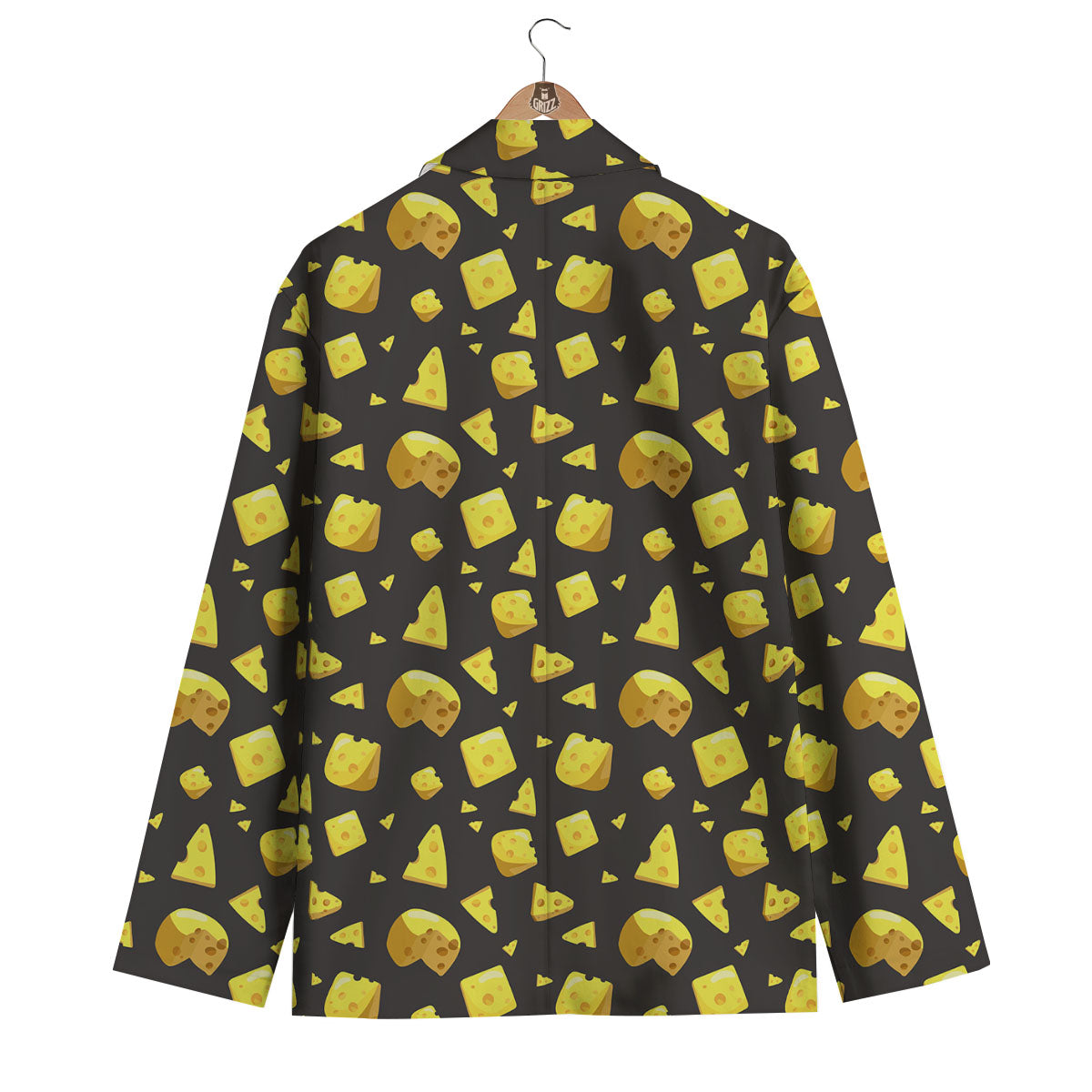 Black Holes And Cheese Print Pattern Men's Blazer-grizzshop