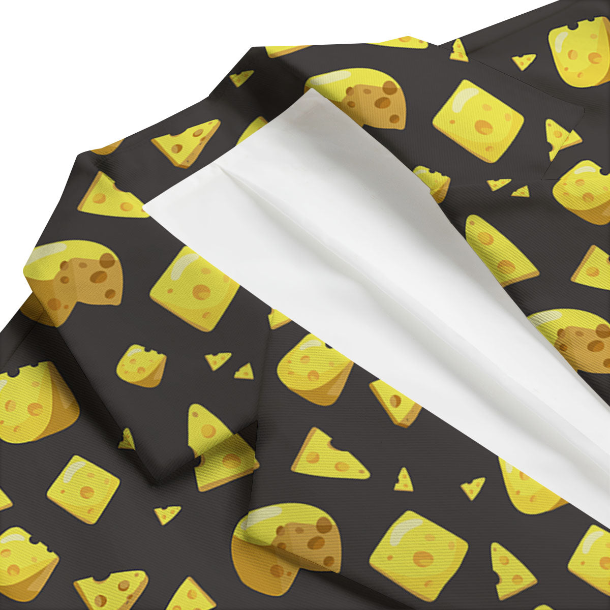 Black Holes And Cheese Print Pattern Men's Blazer-grizzshop