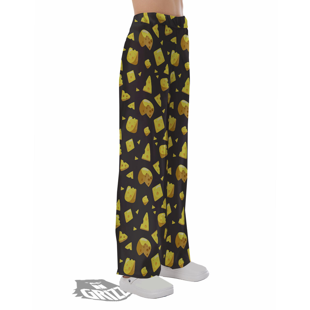 Black Holes And Cheese Print Pattern Pajama Pants-grizzshop