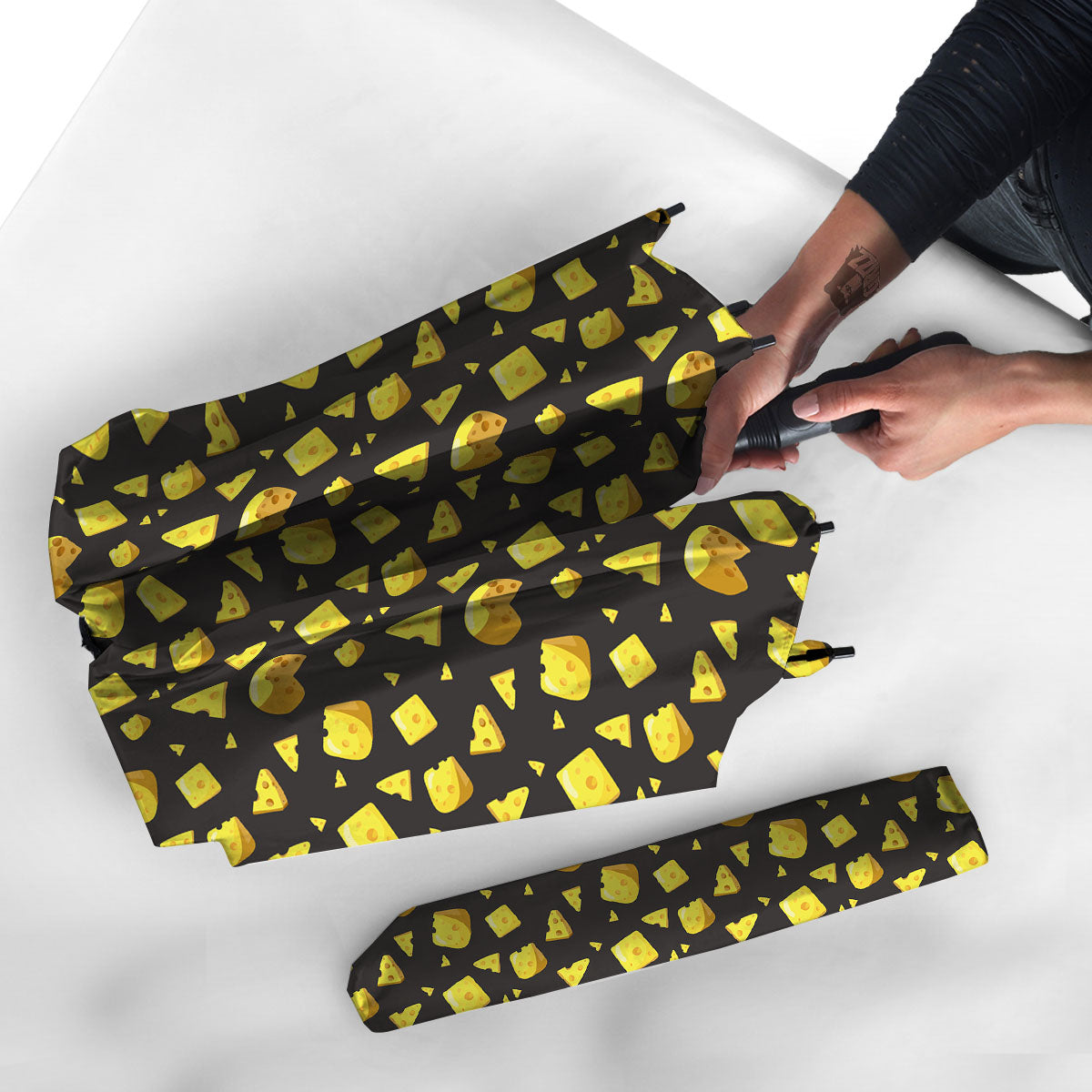 Black Holes And Cheese Print Pattern Umbrella-grizzshop