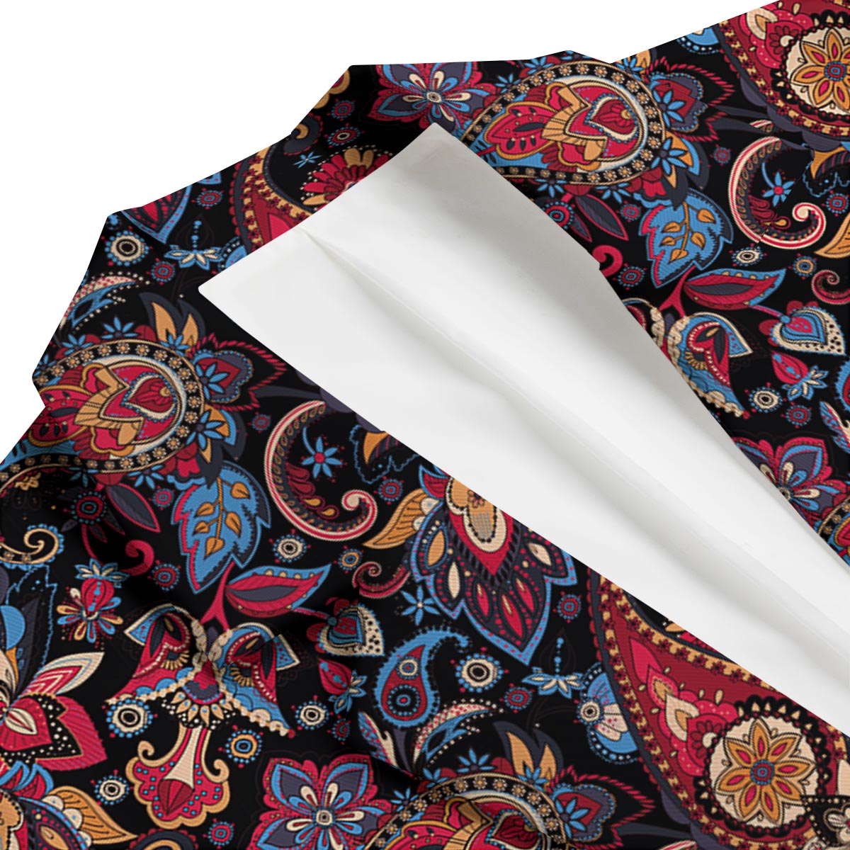 Black Paisley Men's Blazer-grizzshop
