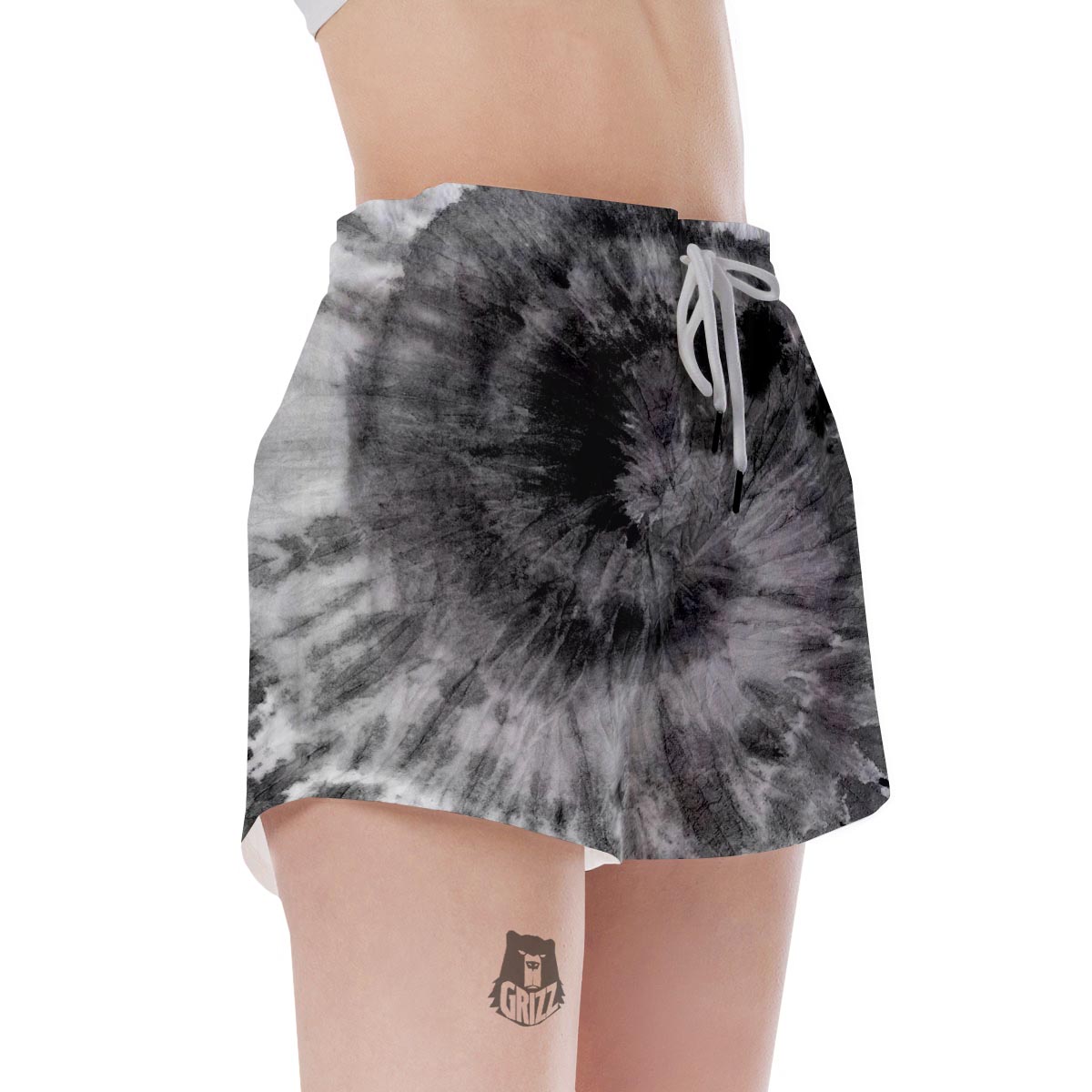 Black Tie Dye Women's Shorts-grizzshop